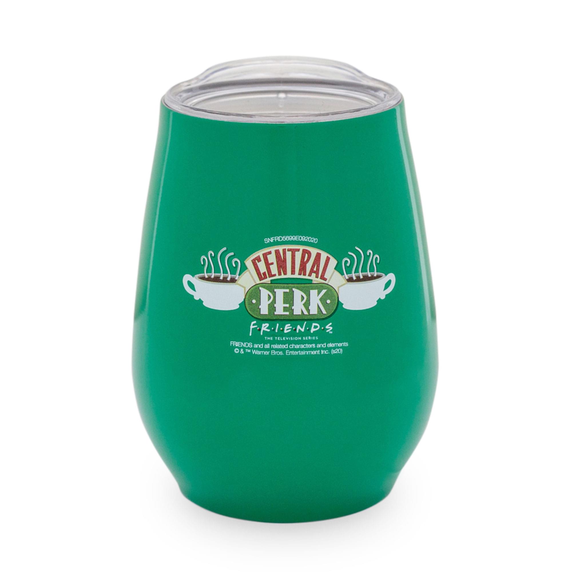 Silver Buffalo - Friends Central Perk Double-Walled Stainless Steel Wine Tumbler | 10 Ounces - Green price history on PriceWatchPro