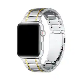 Posh Tech - Juno Stainless Steel Band for Apple Watch - Silver/Gold