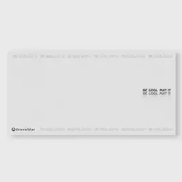 GravaStar - Extended Gaming Mouse Pad with Stitched Edges and Non-Slip Base - White