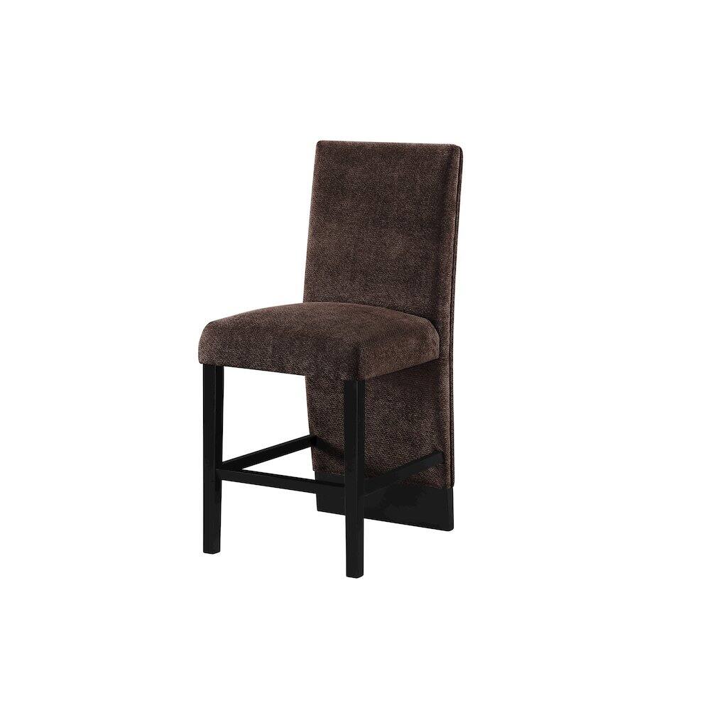Angle. Global Furniture USA - D12 Brown Bar Stool - Brown.