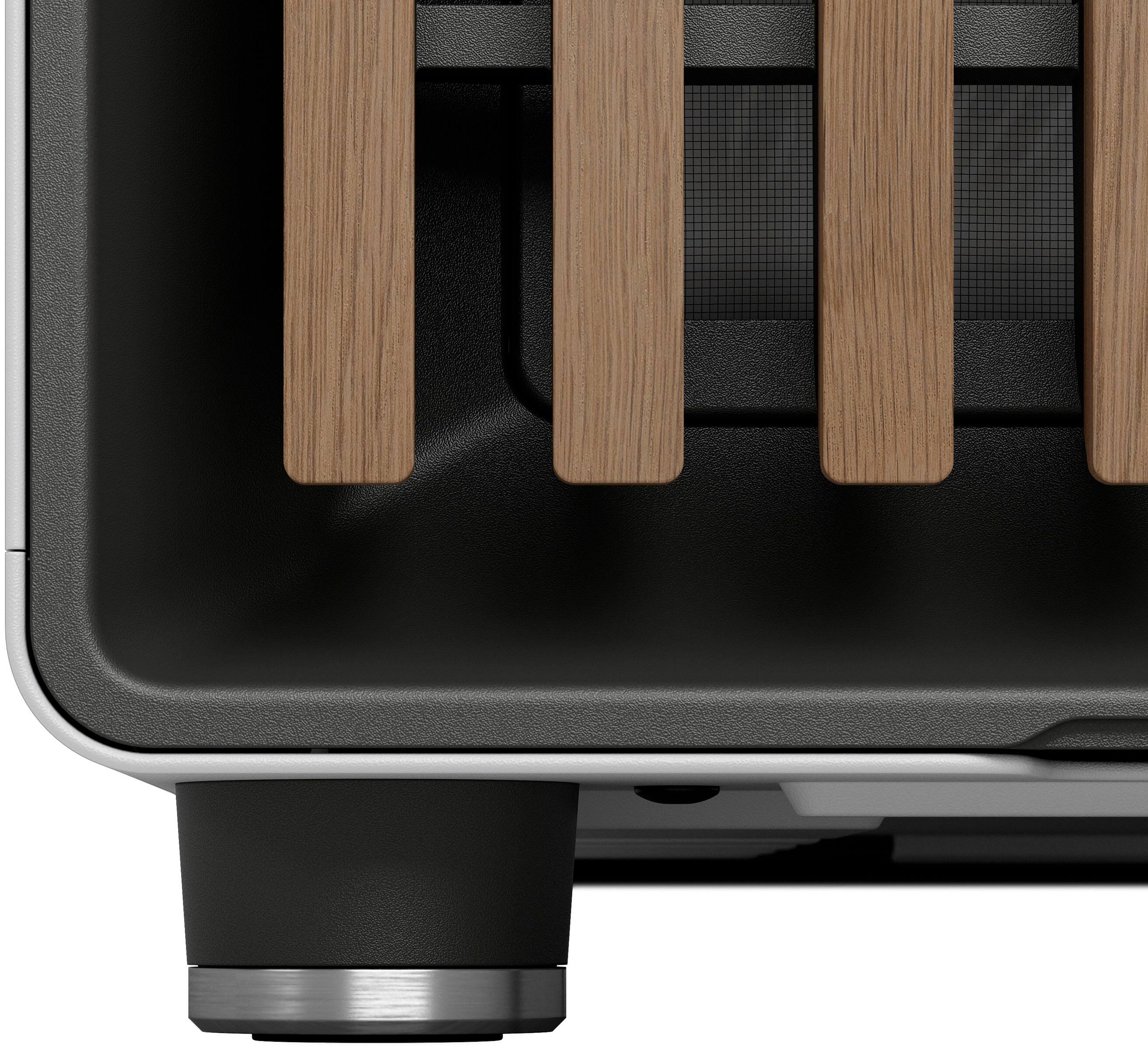 Alt View 28. Fractal Design - North Chalk White with Oak Front and Clear TG Side Panel Mid-Tower PC Case - White.