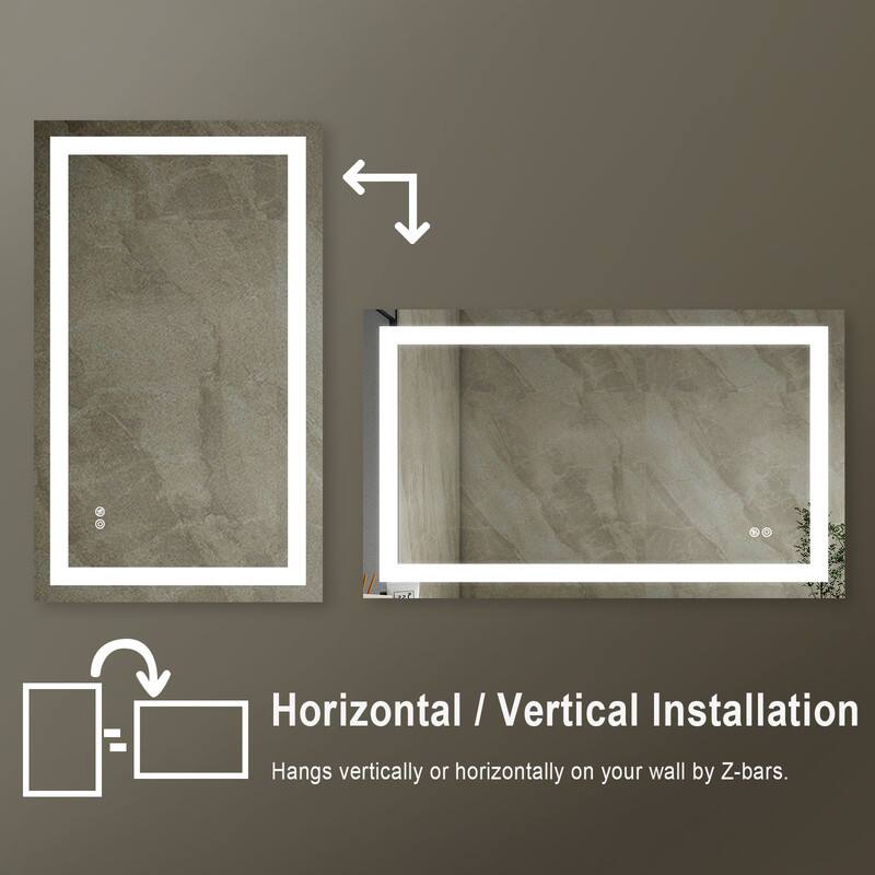 Horizontal / Vertical Installation  
Hangs vertically or horizontally on your wall by Z-bars.