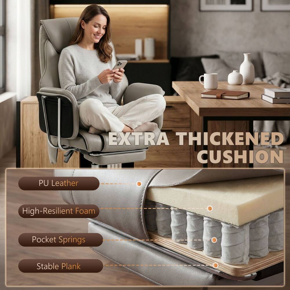 EXTRA THICKENED CUSHION

PU Leather
High-Resilient Foam
Pocket Springs
Stable Plank