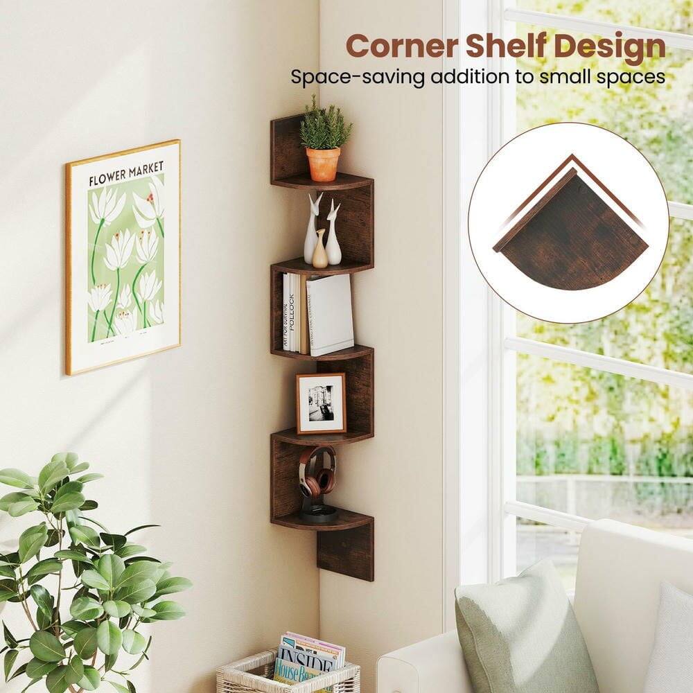 Corner Shelf Design  
Space-saving addition to small spaces  

FLOWER MARKET  

INSIDE
