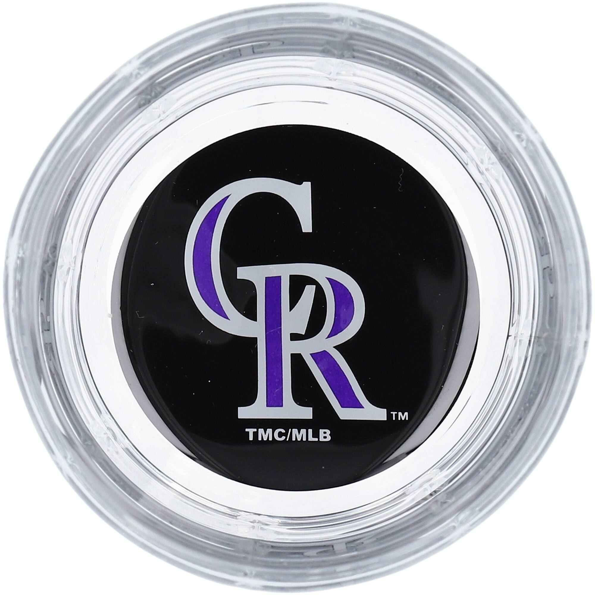 Alt View 1. The Memory Company - Colorado Rockies 10oz. Team Bottoms Up Squared Rocks Glass - Multicolor.