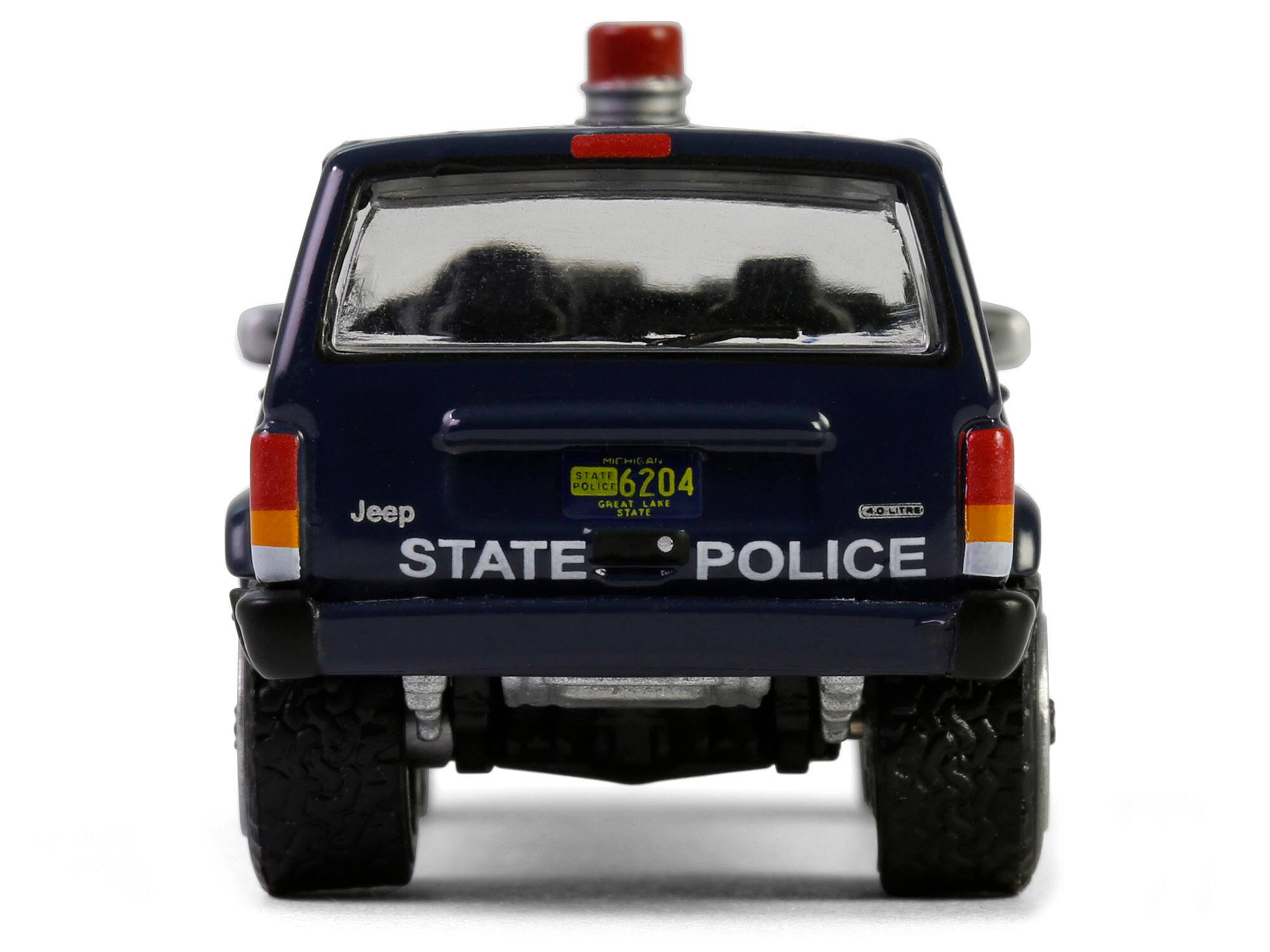 Jeep  
STATE POLICE  
MICHIGAN  
POLICE 6204  
GREAT LAKES  
STATE  
4.0 LITRE