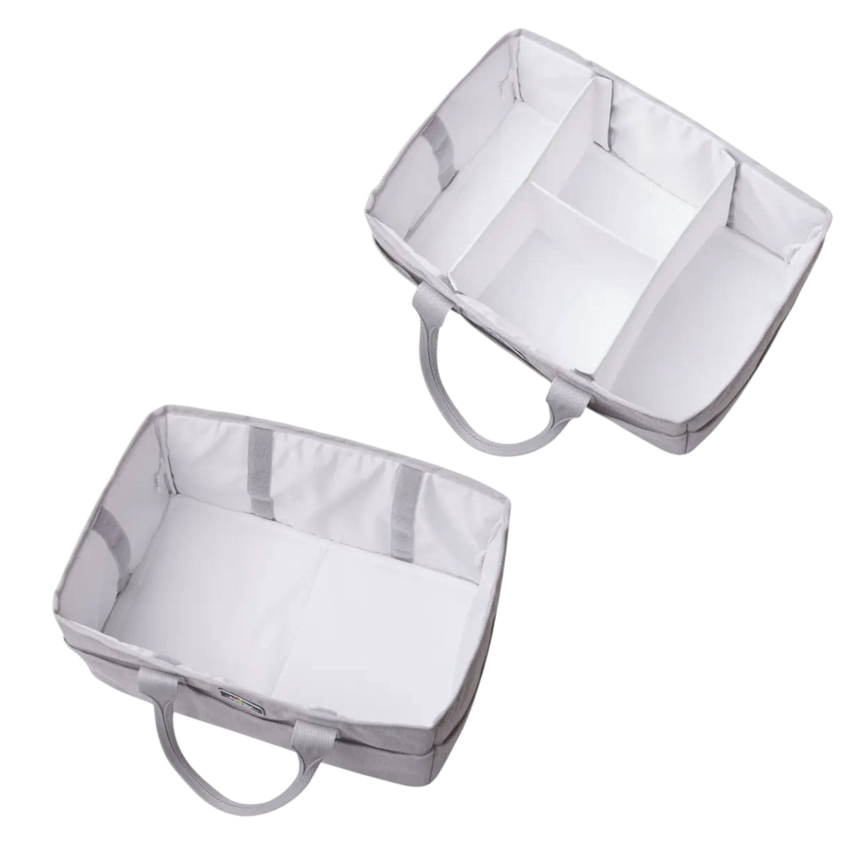 Left. Kitcheniva - Diaper Caddy Organizer Bag - grey.
