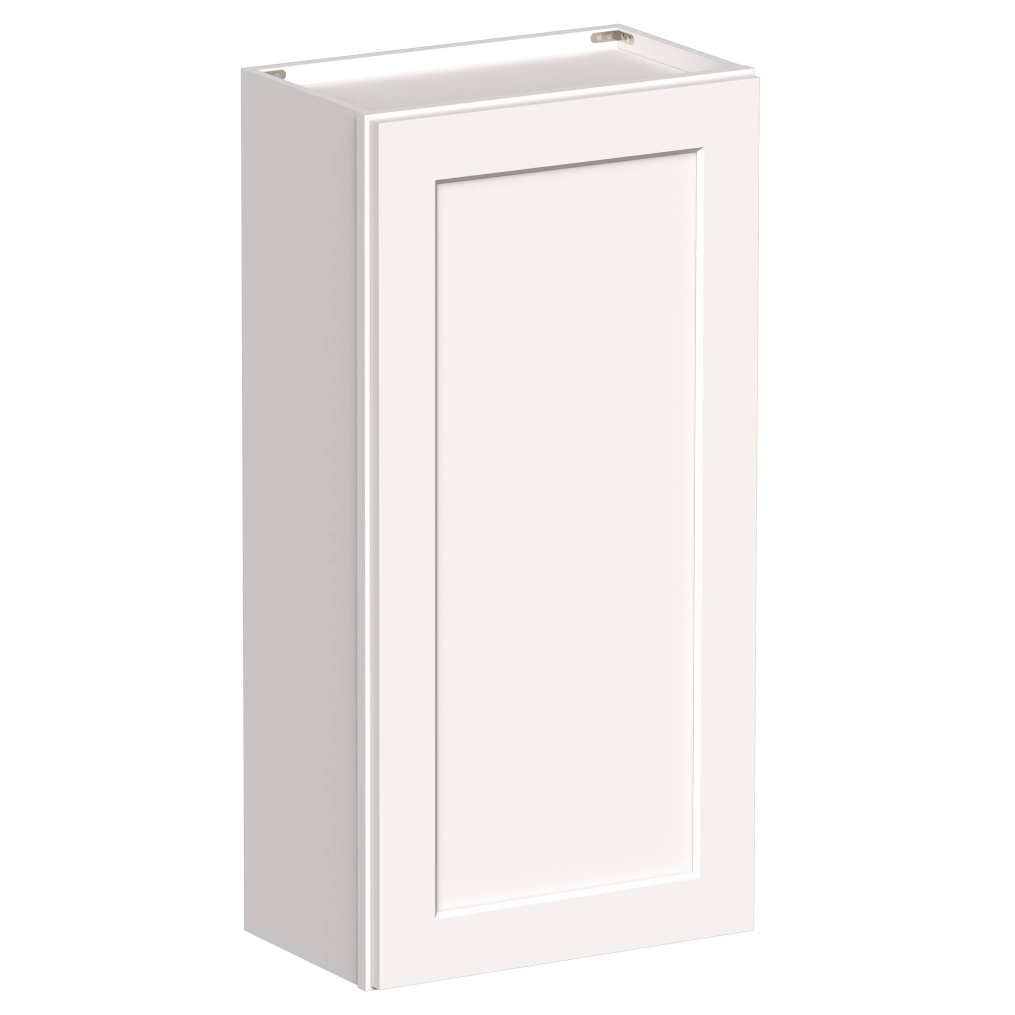 Angle. Boyel Living - 21-in W x 42-in H x 12-in D Shaker RTA Kitchen Wall Cabinet with Soft-Close - White Shaker.