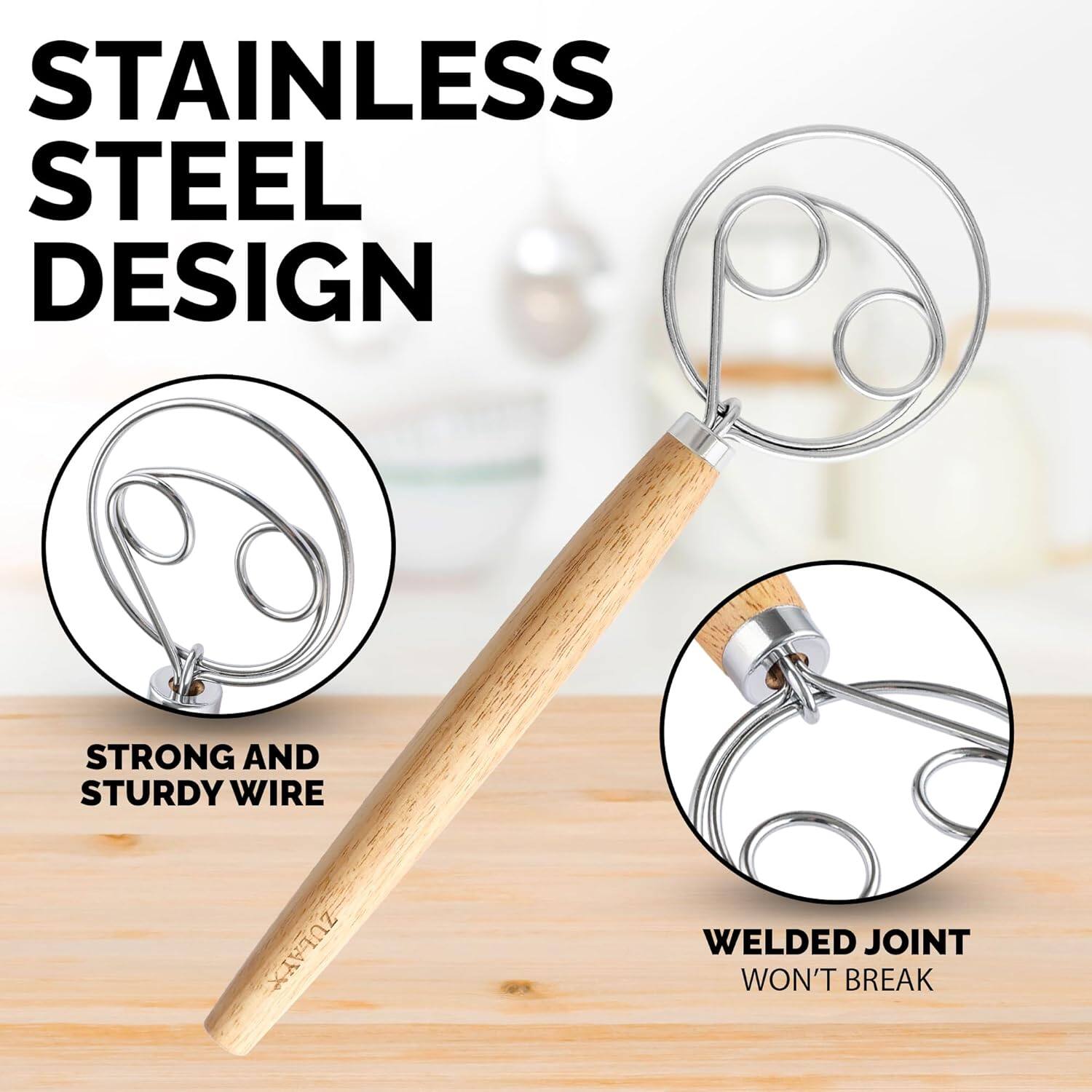 STAINLESS STEEL DESIGN

STRONG AND STURDY WIRE

WELDED JOINT WON'T BREAK