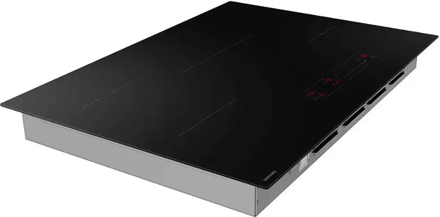 Alt View 21. Samsung - 30" Induction Cooktop with Anti-Scratch Matte Glass and Sync Burners - Black.