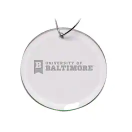 Jardine - University of Baltimore Team Logo 3'' Round Glass Ornament - Multicolor