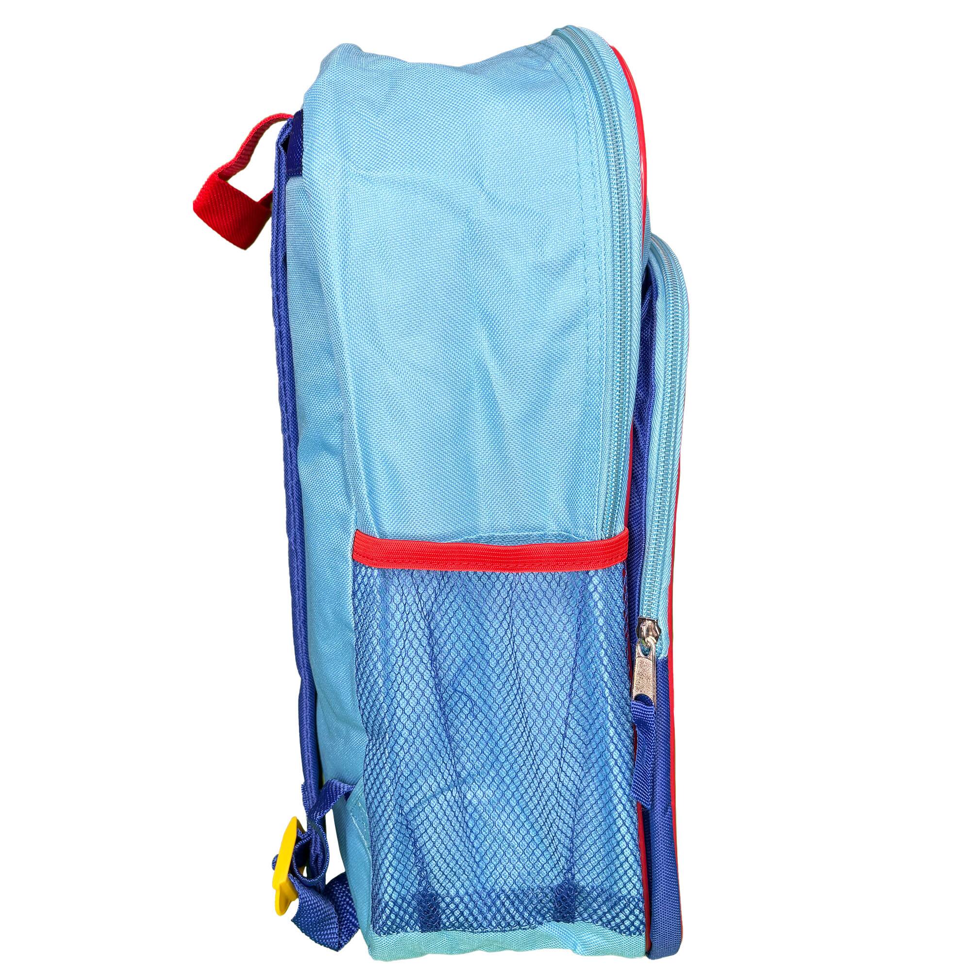 Alt View 2. UPD - Disney Mickey Mouse 16" Blue School Backpack with a Large Front Pocket - Multicolored.