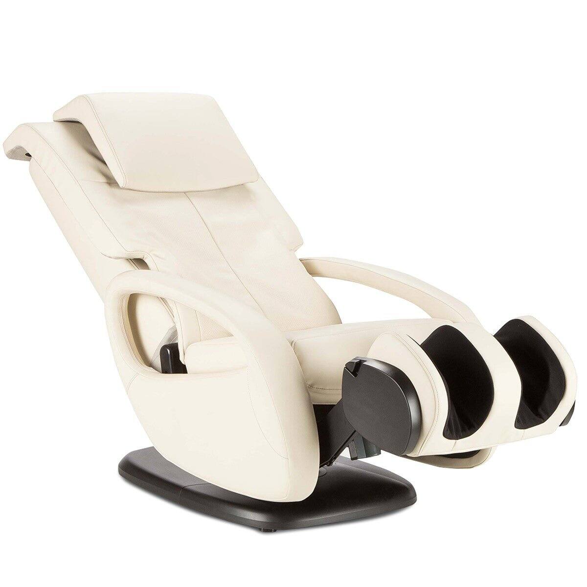 Angle. Human Touch - WholeBody 5.1 Swivel Massage Chair Recliner with Foot & Calf Massager, Orbital Back Massage & Retractable Ottoman - Bone.