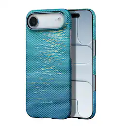 Pitaka - iPhone Air Case 6.6", Compatible with MagSafe, Ultra-Slim Case With Caseless Touch Feeling, Aramid Fiber Woven - Lucid Blue