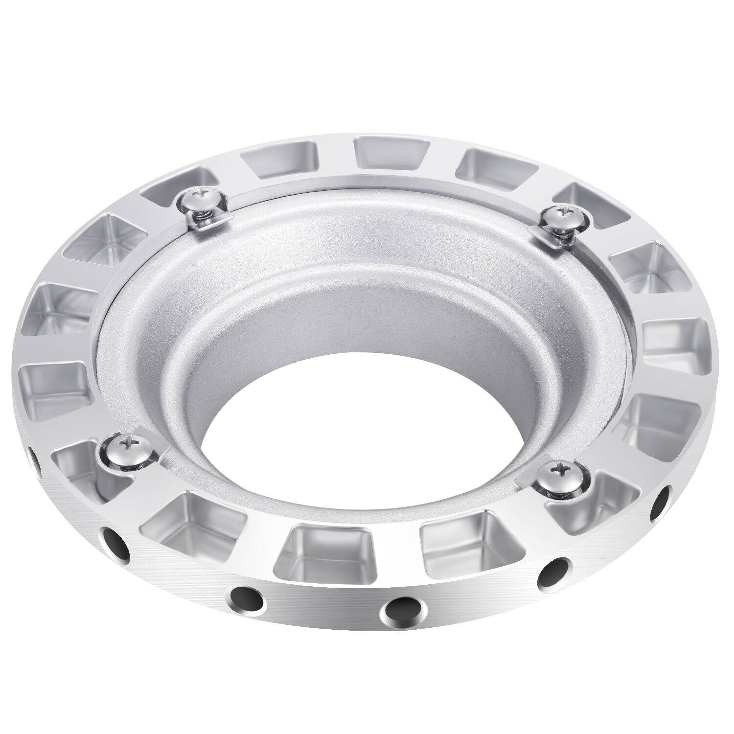 Left. Neewer - Metal Bowens Speed Ring for Softbox/Studio Flash.