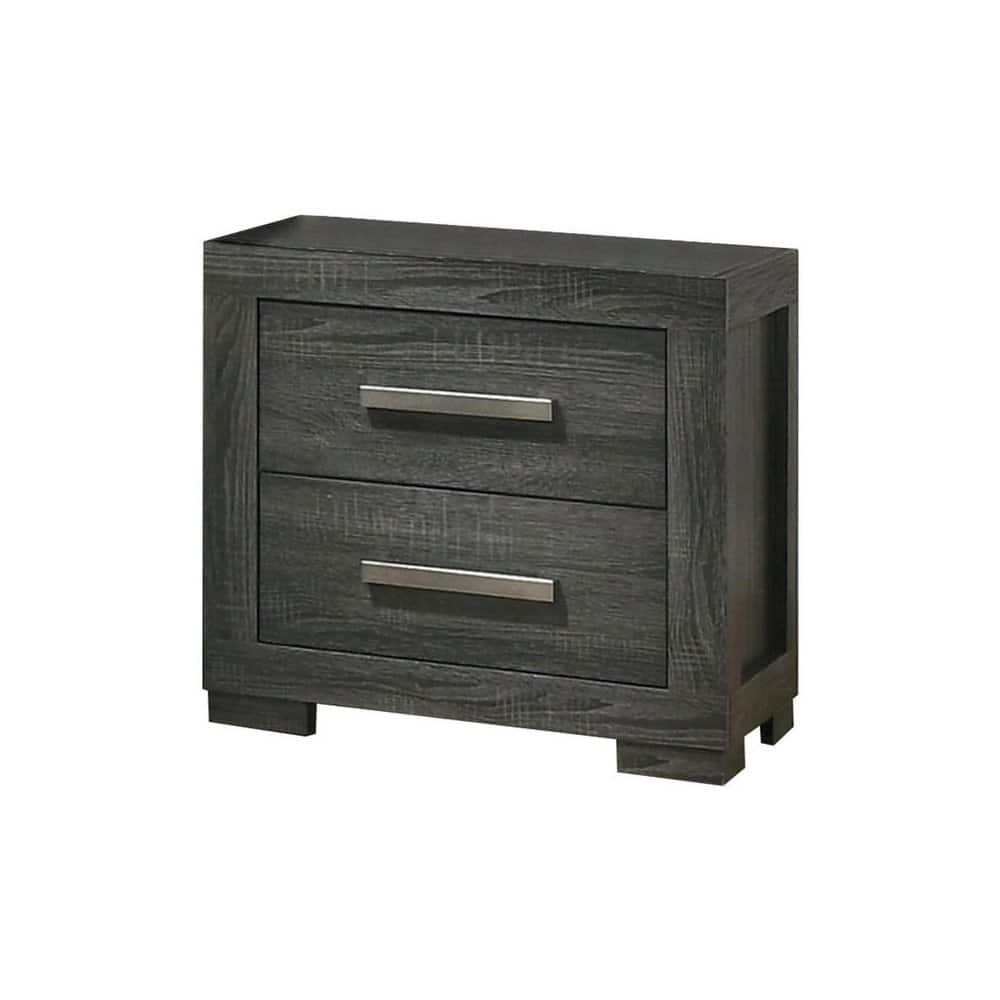 Best Quality Furniture - Lisa Night stand in Weathered - Gray