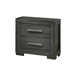 Best Quality Furniture - Lisa Night stand in Weathered - Gray