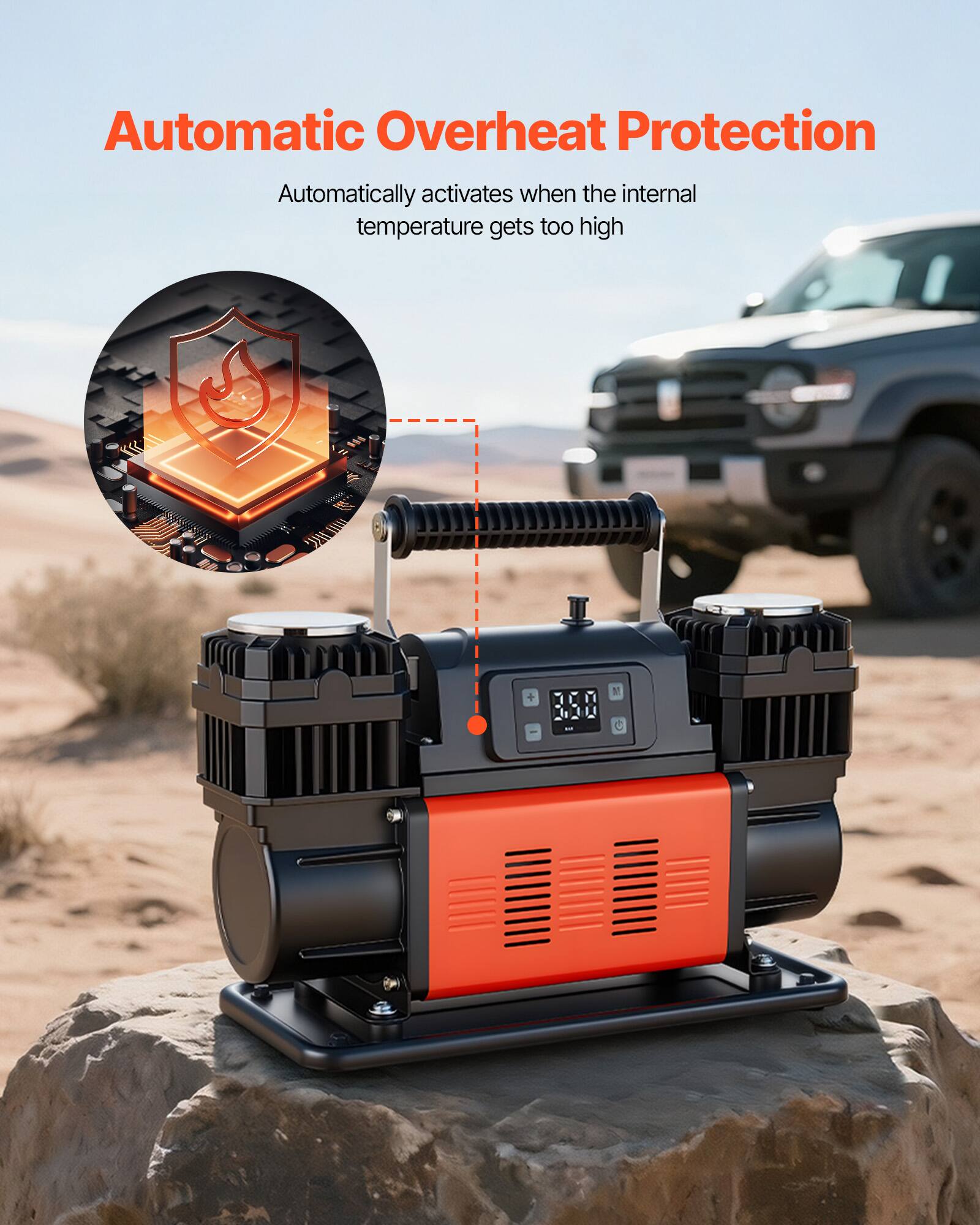 Automatic Overheat Protection  
Automatically activates when the internal temperature gets too high