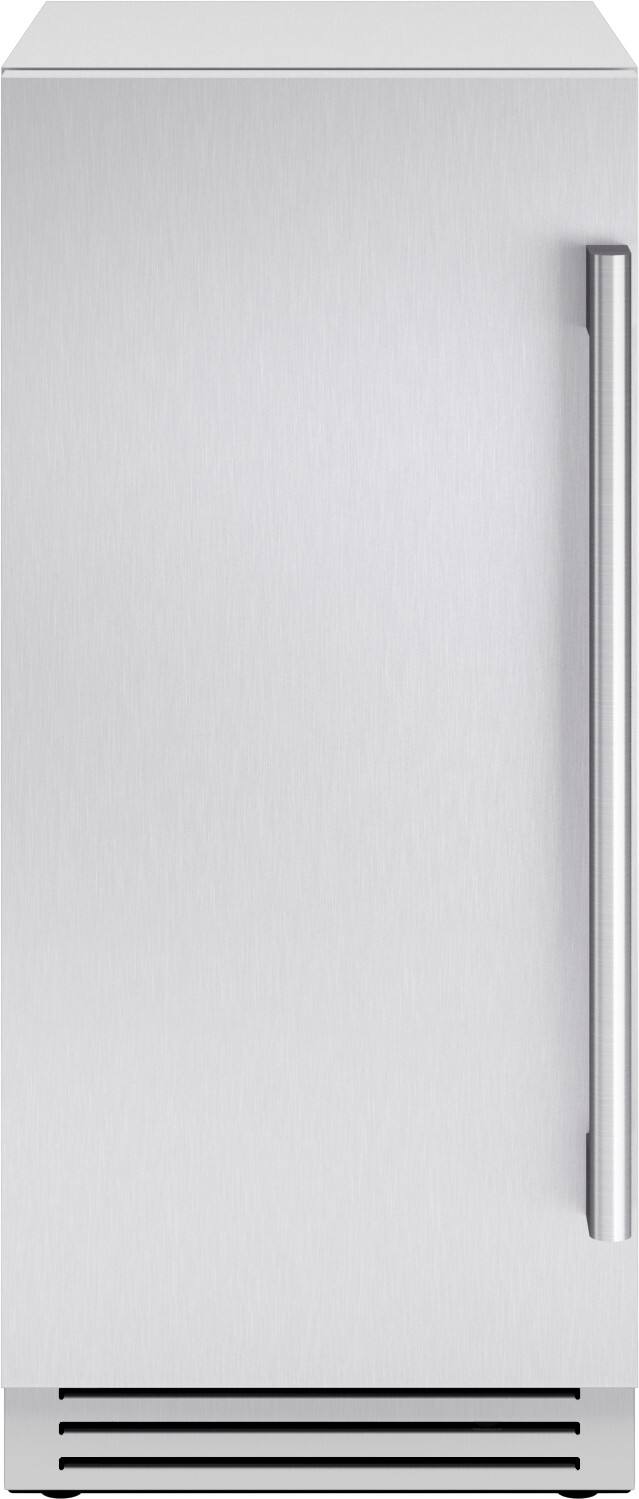 Front. Zephyr - 15" Outdoor Presrv 80 lb. Daily Production Freestanding/built-in Stainless Steel Gourmet Clear Ice Machine Right Hinge - Stainless Steel.