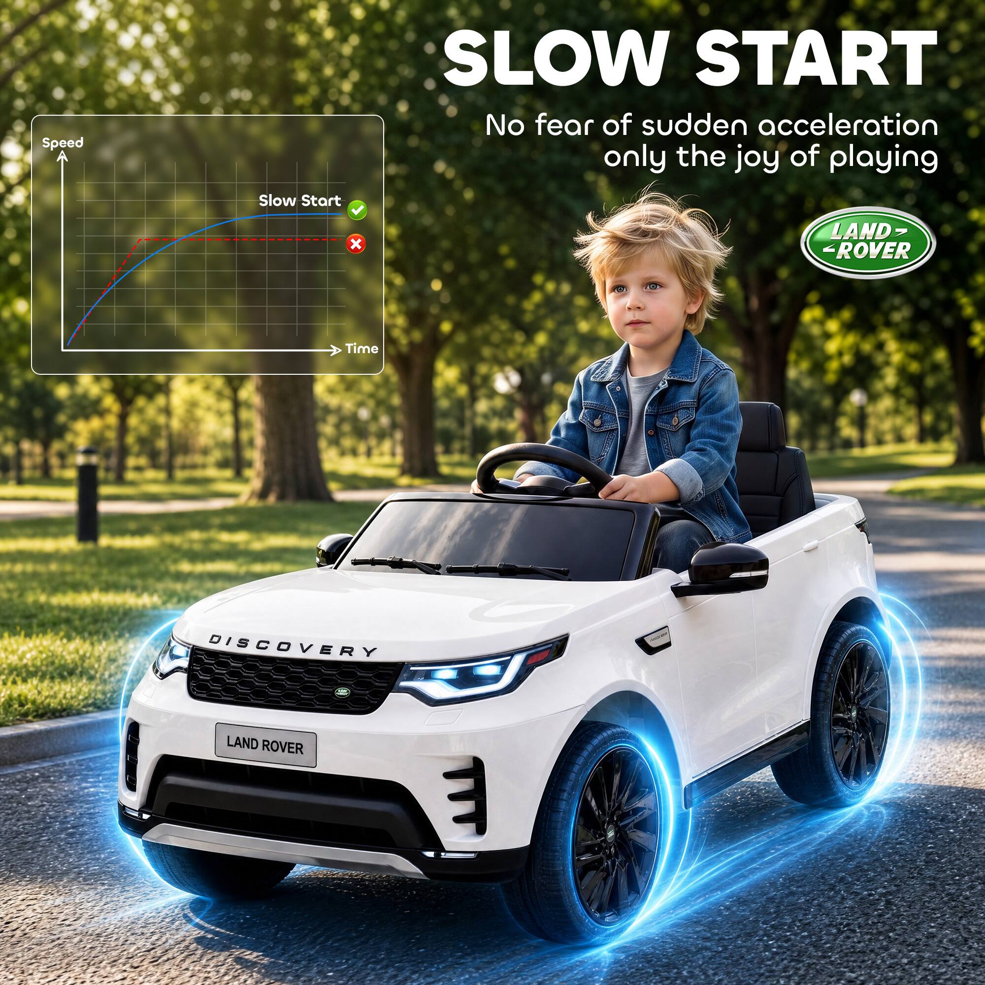 SLOW START  
No fear of sudden acceleration only the joy of playing  

LAND-ROVER  
DISCOVERY