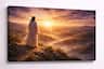 FC Design - Large Canvas 24x36" Ready-to-Hang Golden Color Horizon Glory Art Painting Home Wall Décor - MultiColor