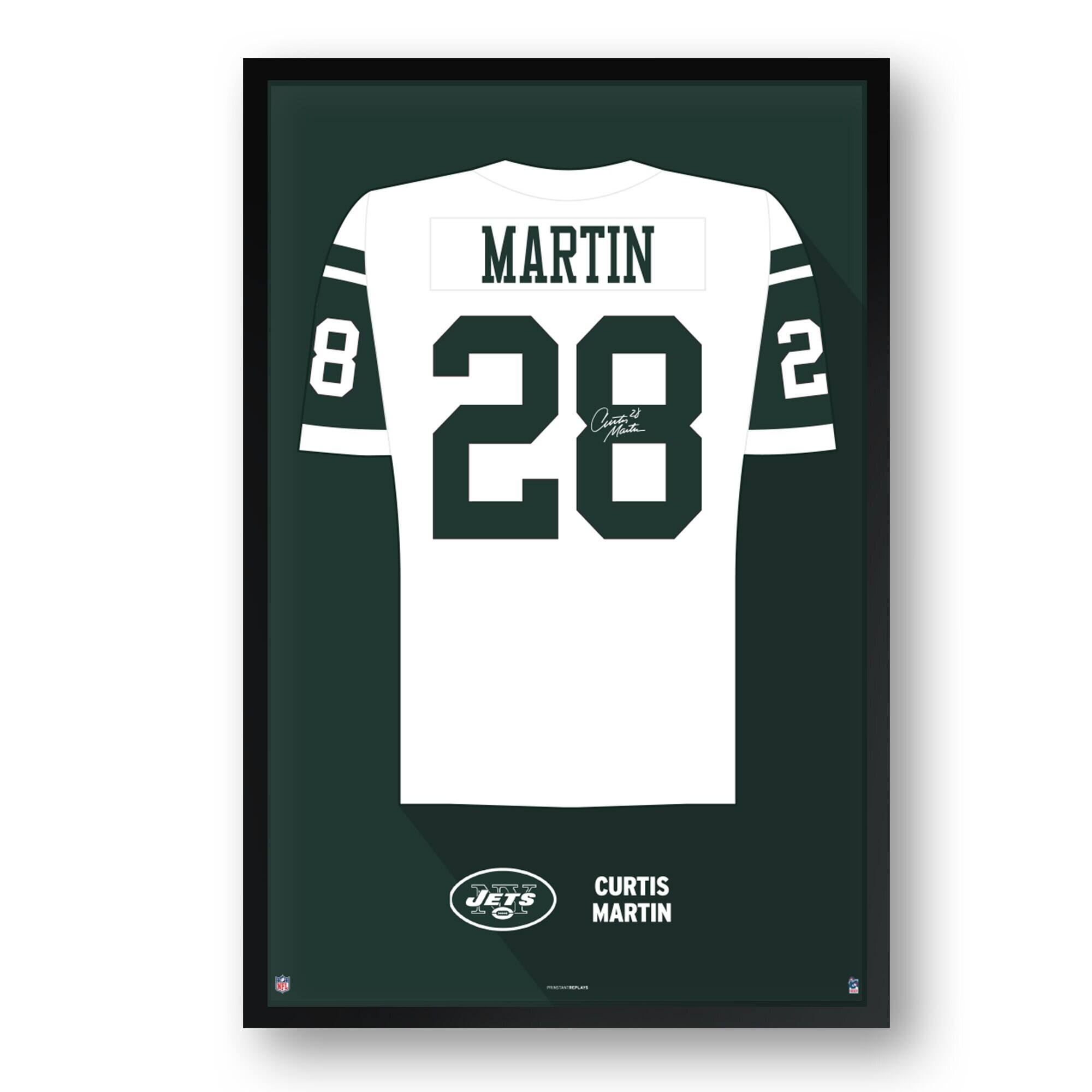 Curtis Martin Framed 14" x 20" Retired Jersey Art Print