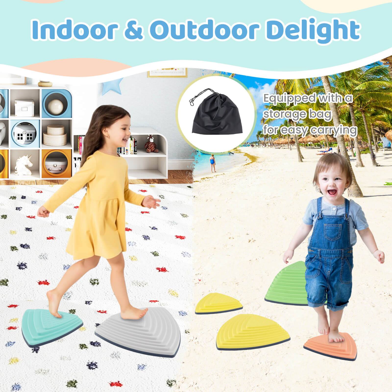 Indoor & Outdoor Delight  
Equipped with a storage bag for easy carrying