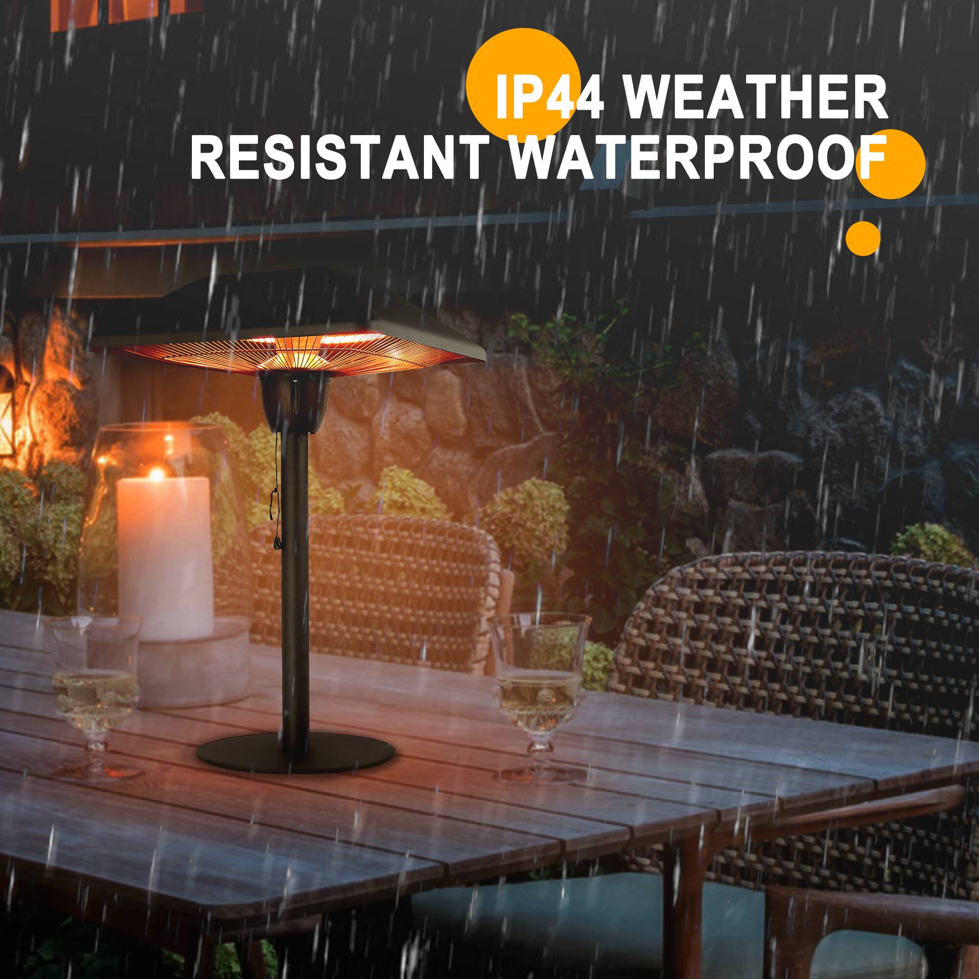 IP44 WEATHER RESISTANT WATERPROOF