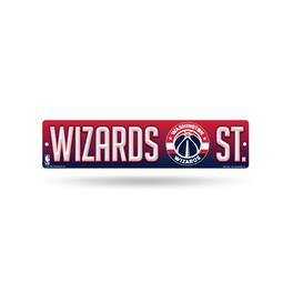 Rico Industries - Washington Wizards NBA 16" Street Sign for garage, office, man cave or any wall - Multi