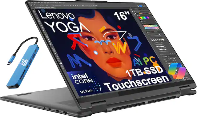 Lenovo YOGA 16"
1TB SSD
Touchscreen
Intel CORE i7 ULTRA
AI PC