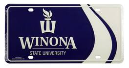 Rico Industries - Winona State University Warriors 12x6 Metal Automobile License Plate - Multi