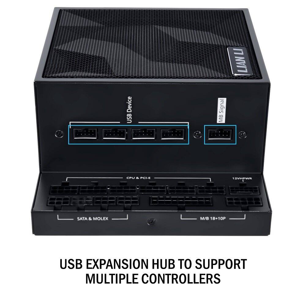 Device USB 17 LIANLI Signal MB CPU & PCIE 12VHPWR SATA & MOLEX M/B 18+10P USB EXPANSION HUB TO SUPPORT MULTIPLE CONTROLLERS

USB Device  
MB Signal  
CPU & PCIE  
12VHPWR  
SATA & MOLEX  
M/B 18+10P  

USB EXPANSION HUB TO SUPPORT MULTIPLE CONTROLLERS