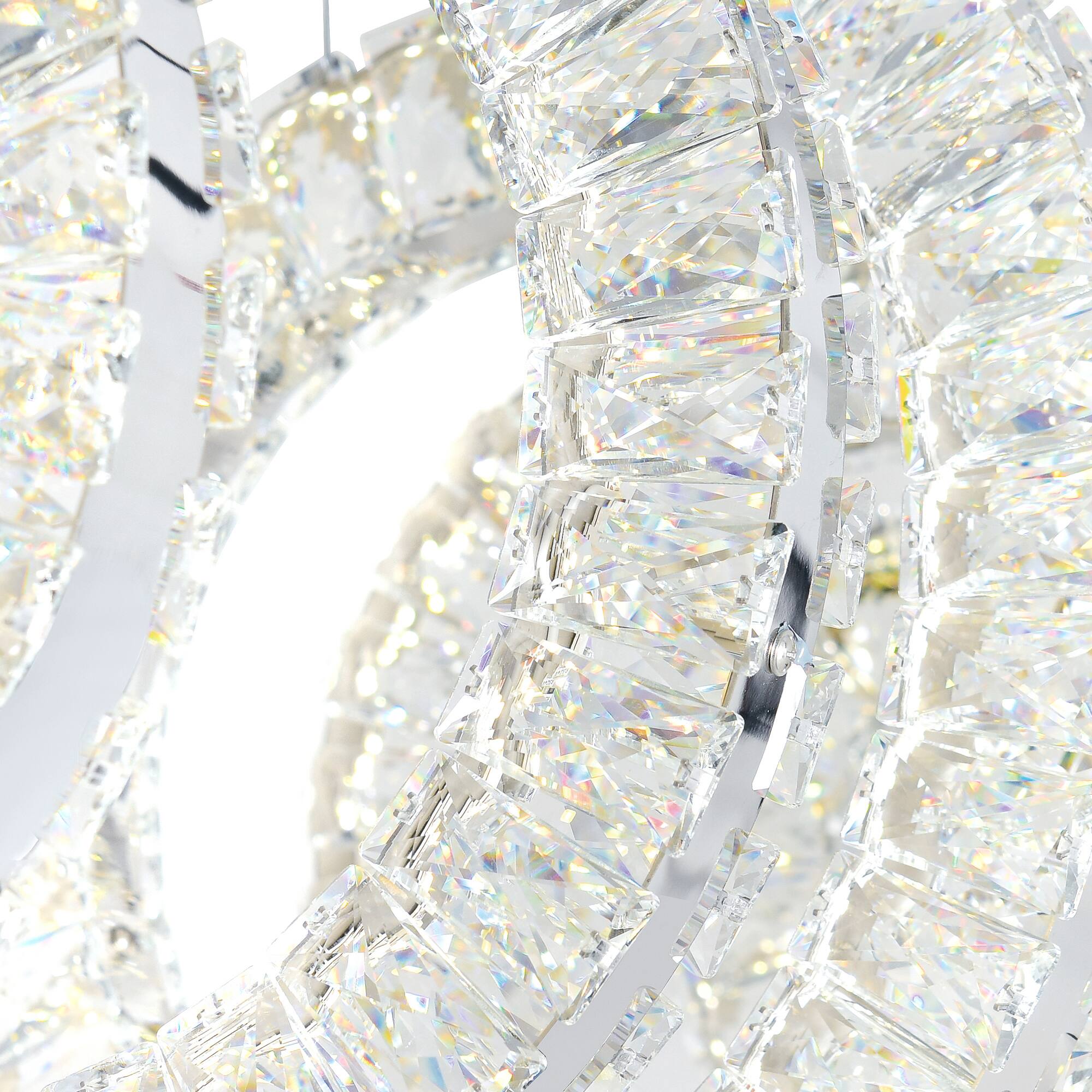 Left. CWI Lighting - Celina LED Chandelier With Chrome Finish - Chrome.