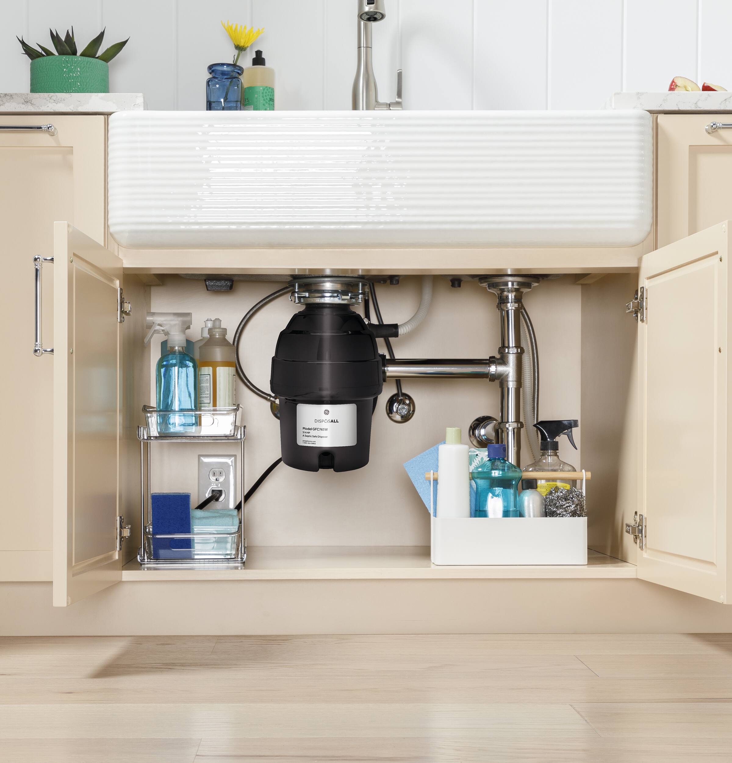 Alt View 17. GE - DISPOSALL 3/4 HP Disposer - Black.