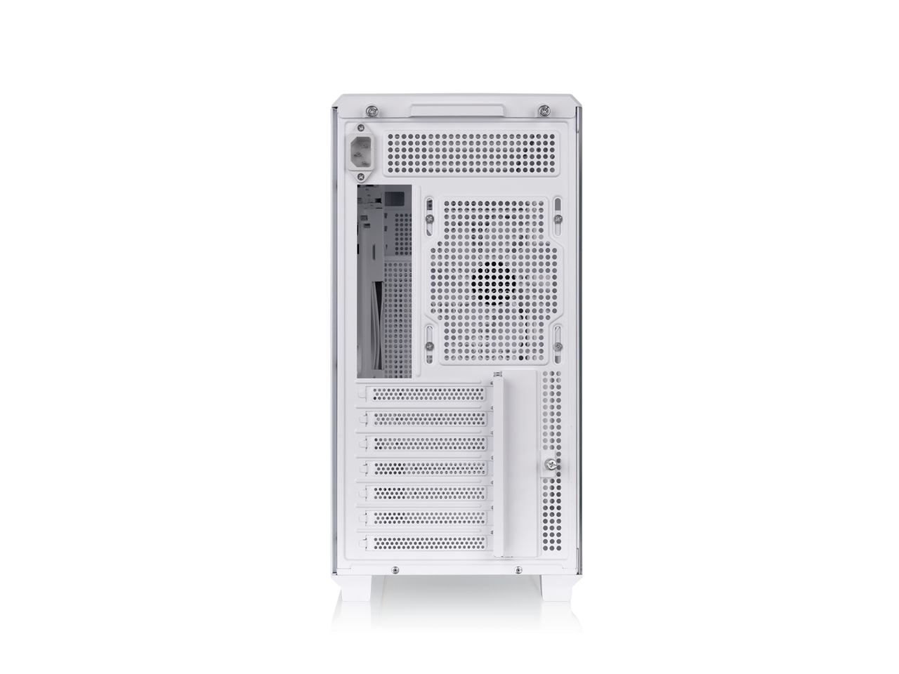 Alt View 3. Thermaltake - Thermaltake TR300 WS Wood Trim Mid Tower, 1x120mm Fan, ATX/mATX/mITX, 360mm Rad, 410mm GPU, Snow - Snow.