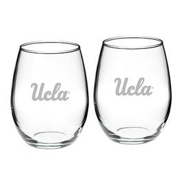 Jardine - UCLA Bruins 2-Piece 21oz. Stemless Wine Glass Set - Multicolor
