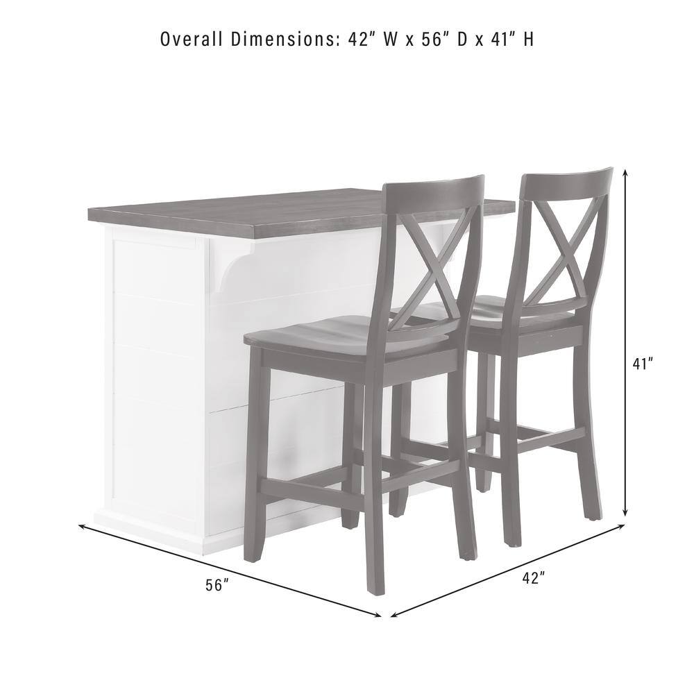 Overall Dimensions: 42" W x 56" D x 41" H