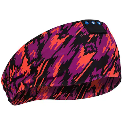 Front. Skanty Furniture - Sports Bluetooth Headphone, Washable Breathable Quick Dry Wireless Sleep Headband with Built-in Mic for Workout Travel - Red.