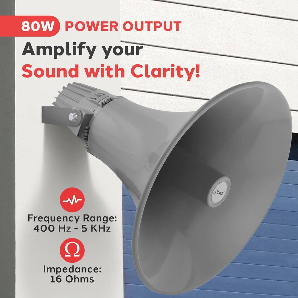 80W POWER OUTPUT  
Amplify your Sound with Clarity!  

Frequency Range: 400 Hz - 5 KHz  
Impedance: 16 Ohms