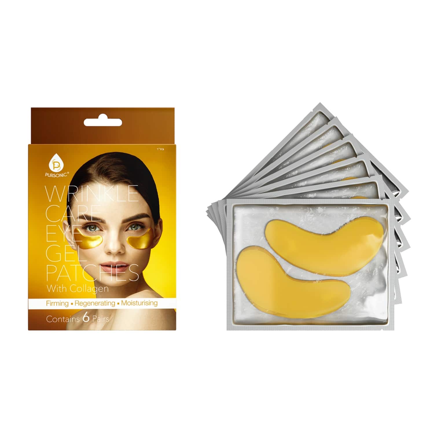 Pursonic - Wrinkle Care Eye Gel Patches - Yellow