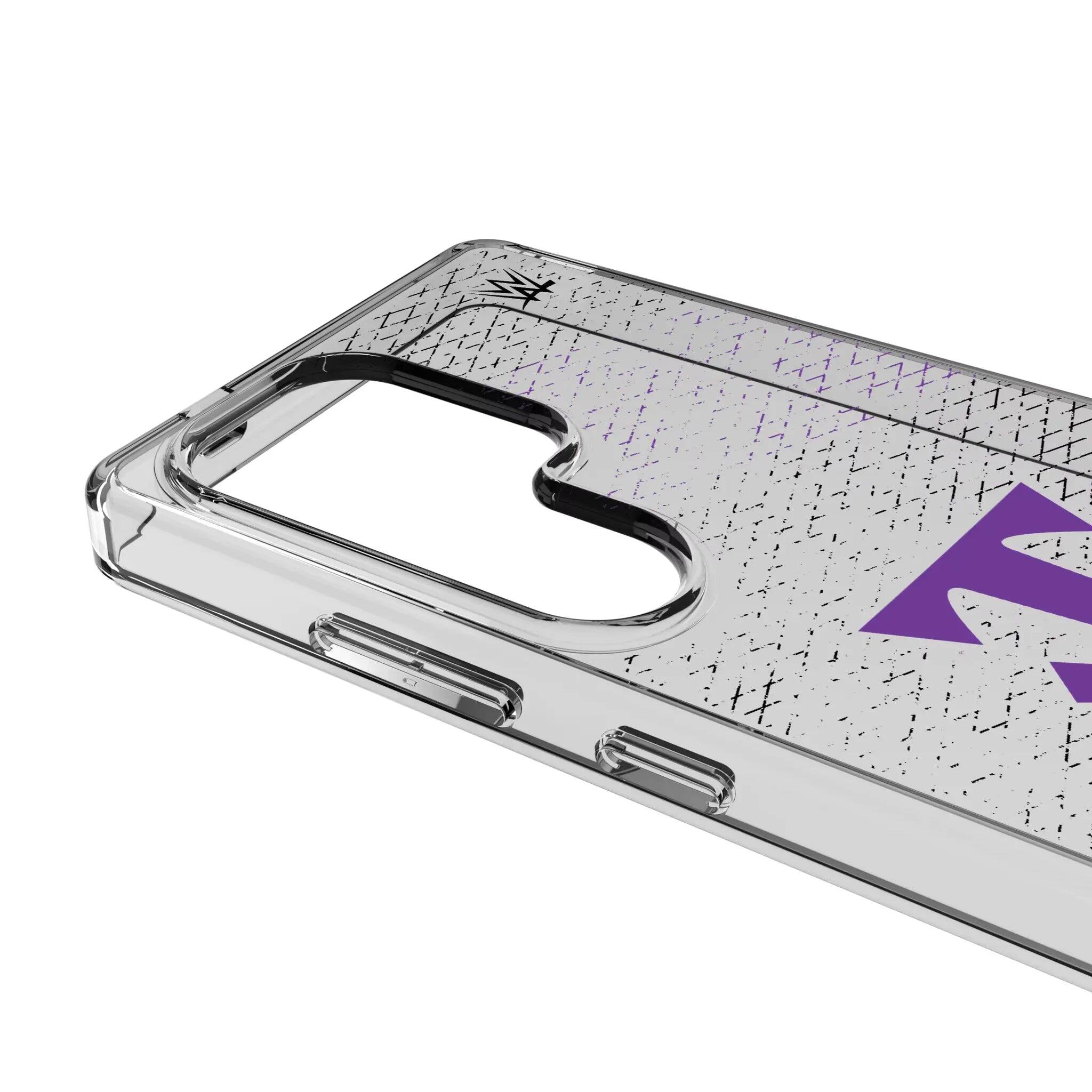 Left. Keyscaper - WWE Steel Clear Phone Case - Samsung Galaxy S25 - Undertaker.