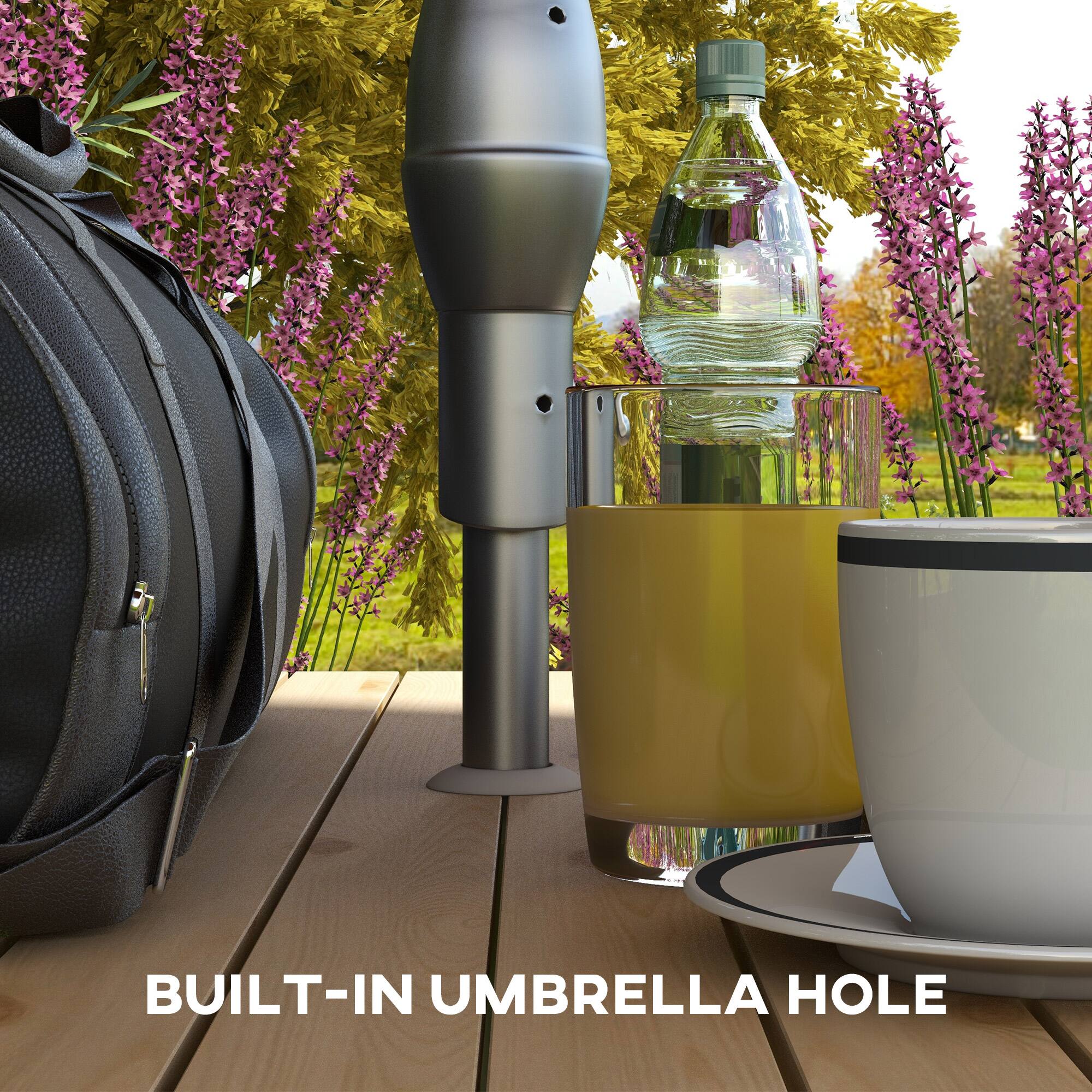 BUILT-IN UMBRELLA HOLE