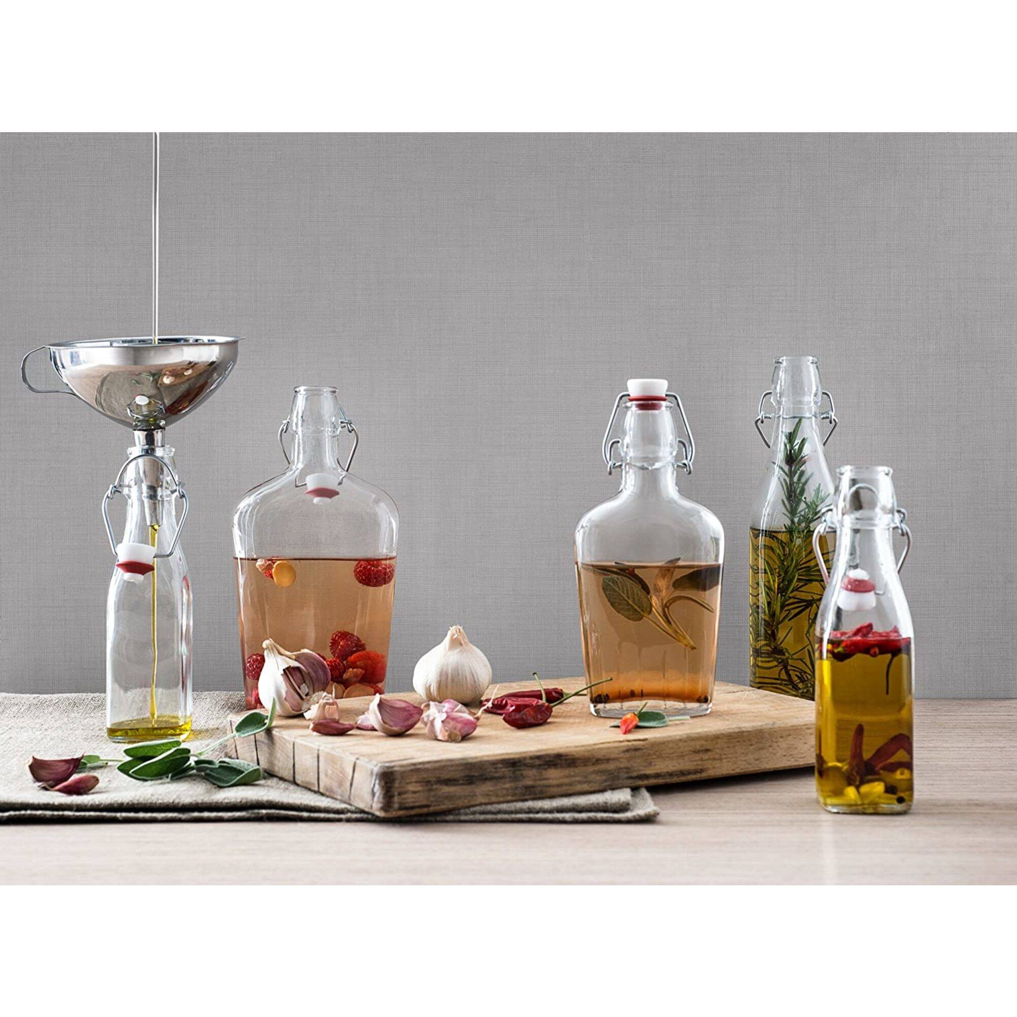 Alt View 2. Bormioli Rocco - Bormioli Rocco Fiaschetta Glass Pocket Flask 8.5 oz Clear Reusable Travel Barware - Clear.