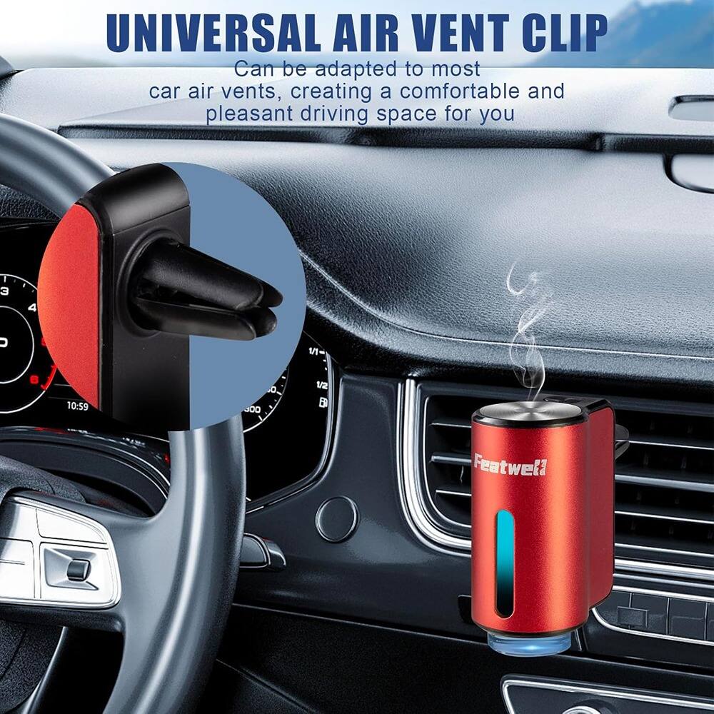 UNIVERSAL AIR VENT CLIP  
Can be adapted to most car air vents, creating a comfortable and pleasant driving space for you