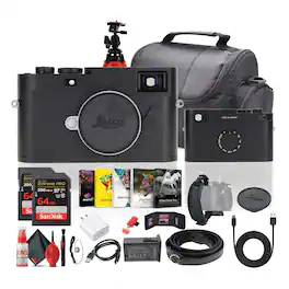 Leica - M11-D Rangefinder Camera (Black) + 64GB Memory Card + Photography Software + More