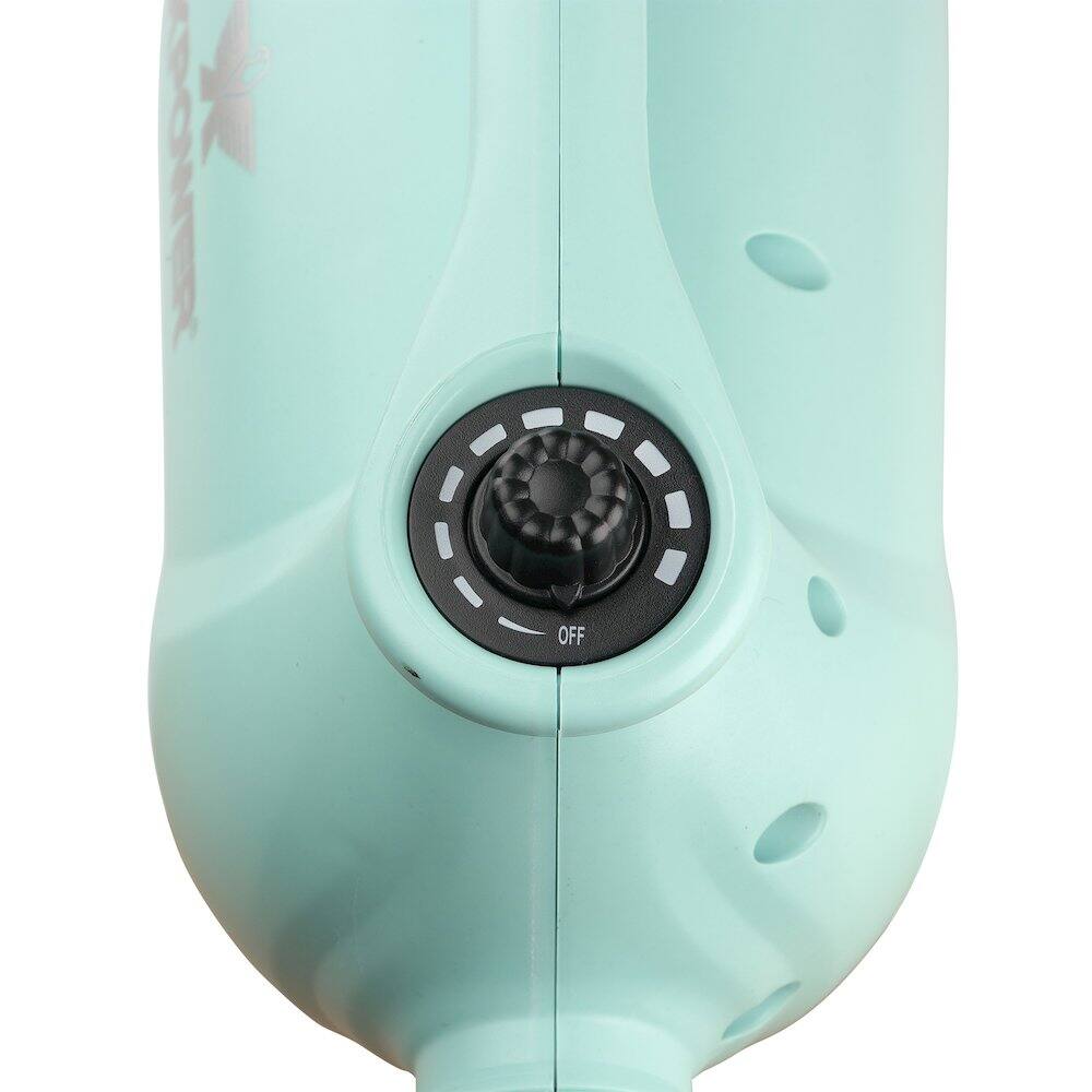 Left. XPOWER - B-163 High Velocity Variable Speed Double Motor Pet Dryer - Mint Green.