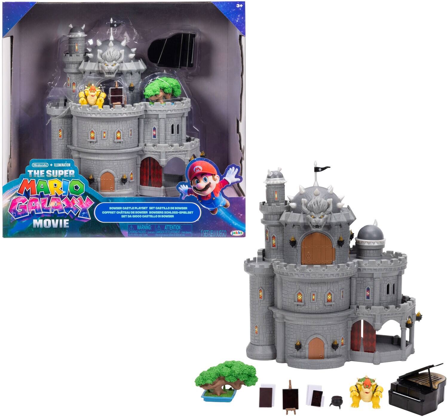 - Nintendo + Illumination
- The Super Mario Galaxy Movie
- 3+
- WARNING
- ATTENTION
- COFFRET CHÂTEAU DE BOSS BOWSER - SET A GOOD CATELLO BOWSER
- SET DE JEU DE BOSS BOWSER - SET A GOOD CATELLO BOWSER
- I SETARULEGO