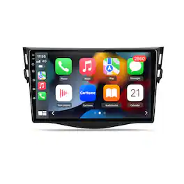 Junsun - For Toyota RAV4 2007-2011 4+64G 8Core carplay Android15 9 Inch Car Stereo Radio GPS Navi WIFI RDS DSP SWC FM BT - Black