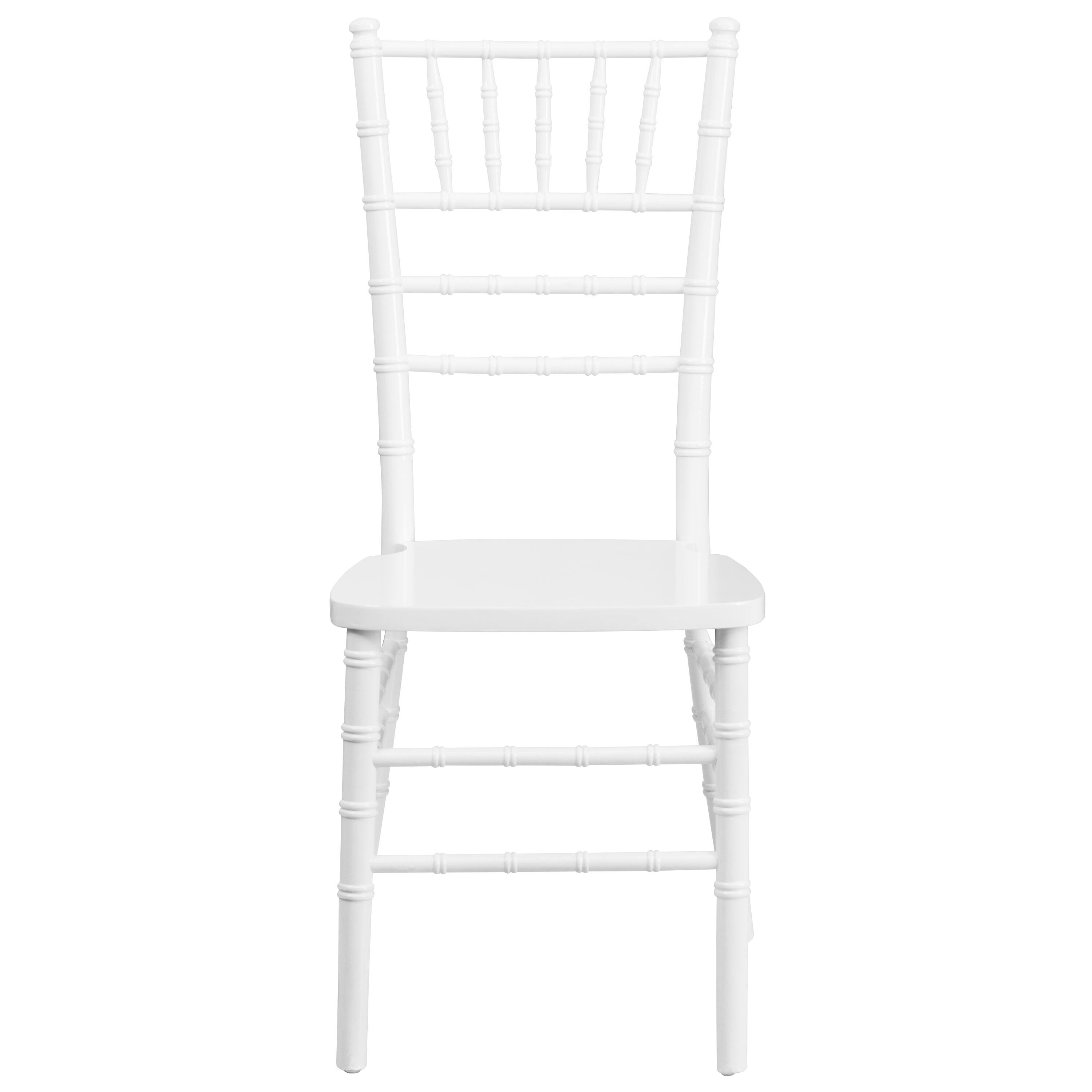 Alt View 7. Emma + Oliver - Wedding & Event Wood Chiavari Dining Chair - White.