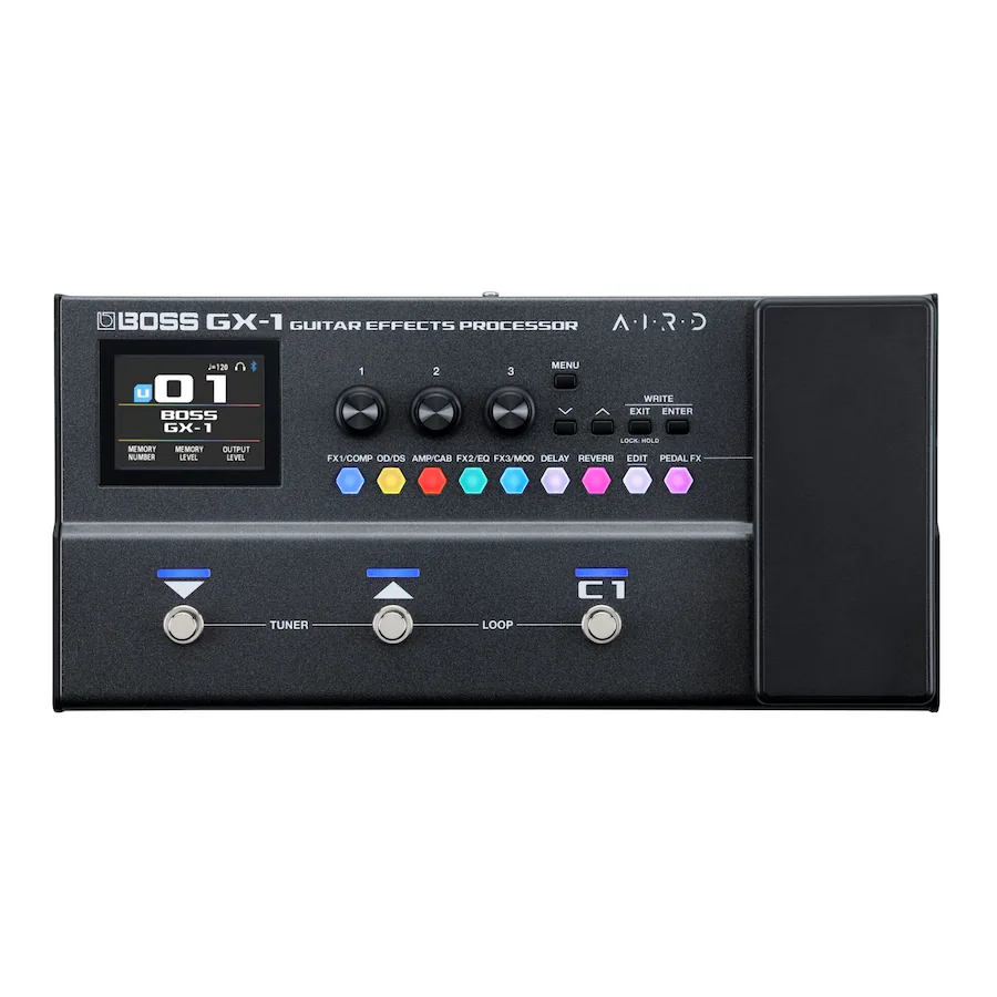 Boss Type Panel BOSS GX 1 Portable Guitar Effects Processor 140+ Effects, 23 Amp Types ...